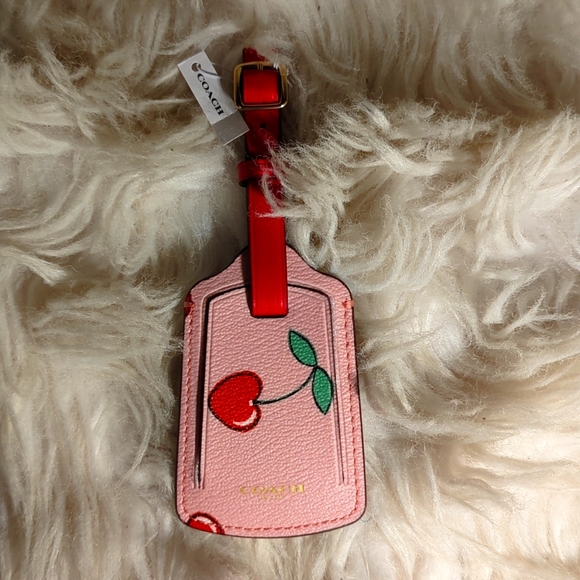 Coach Accessories - Coach Cherry Luggage Tag